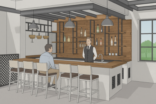 Conceptual 3D Bar Interior=