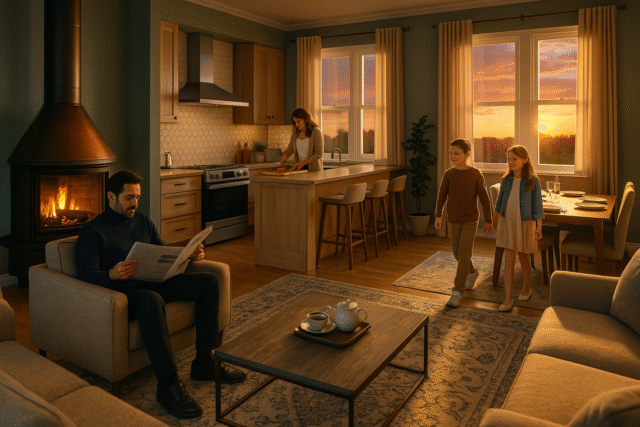 Kitchen and Living Space Design loading=