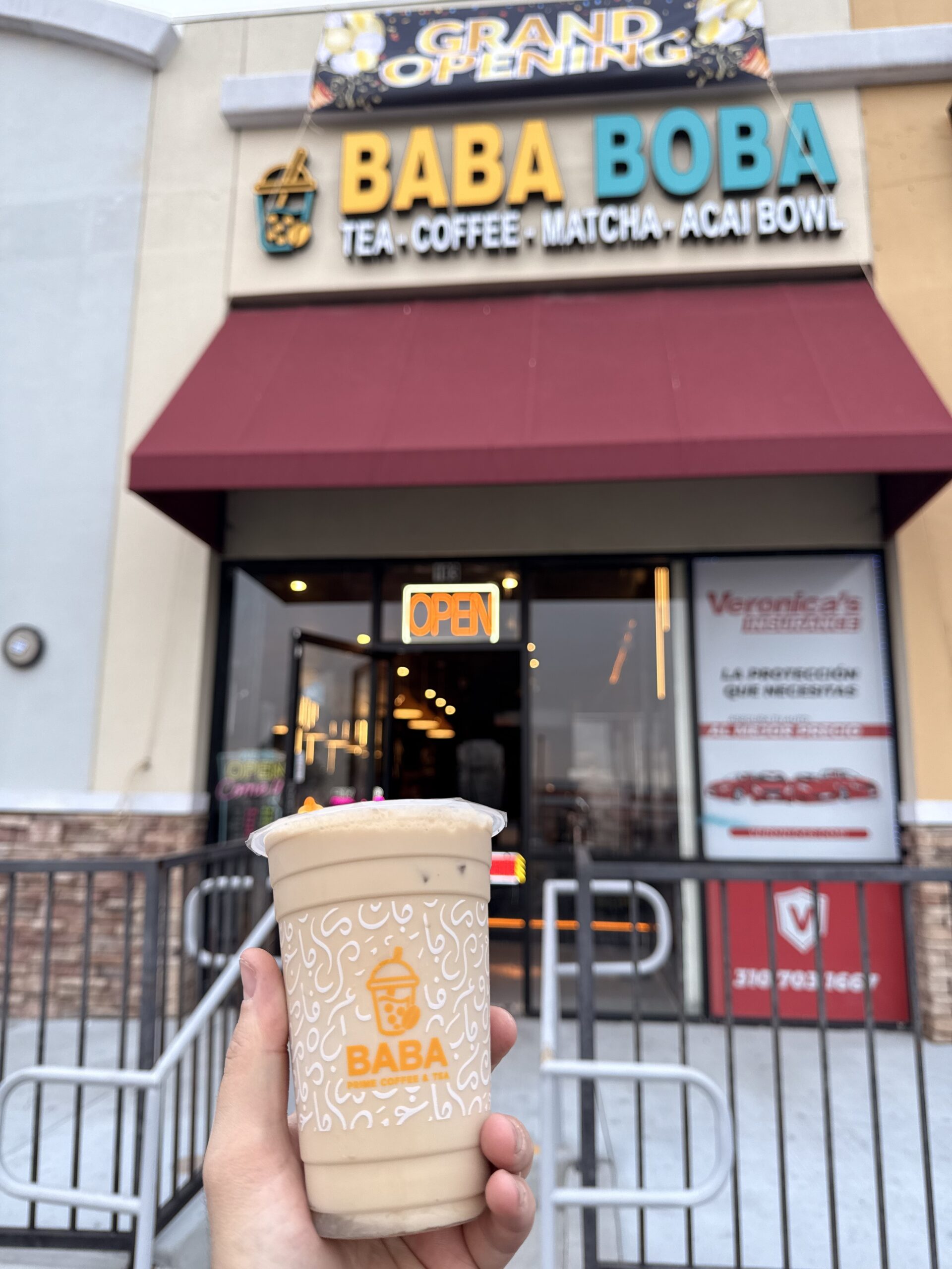 Baba Boba Tea & Coffee Shop storefront in Inglewood, CA - commercial tenant improvement by PixelArch LLC